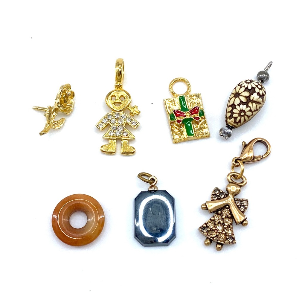 Vintage Lot of Various Pendants and Charms Set of 7